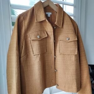 J.Jill Women's Gold Lady Jacket